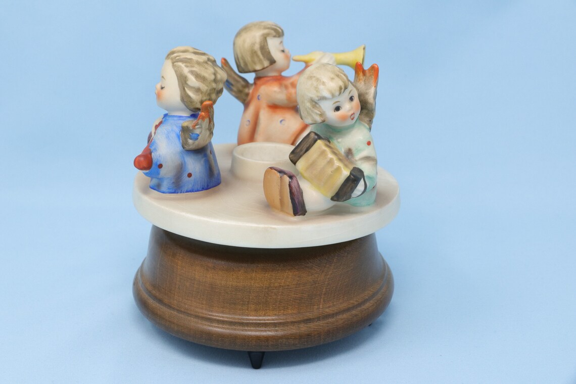 Hummel music box/ candle holder Herald Angels 37 vintage Etsy