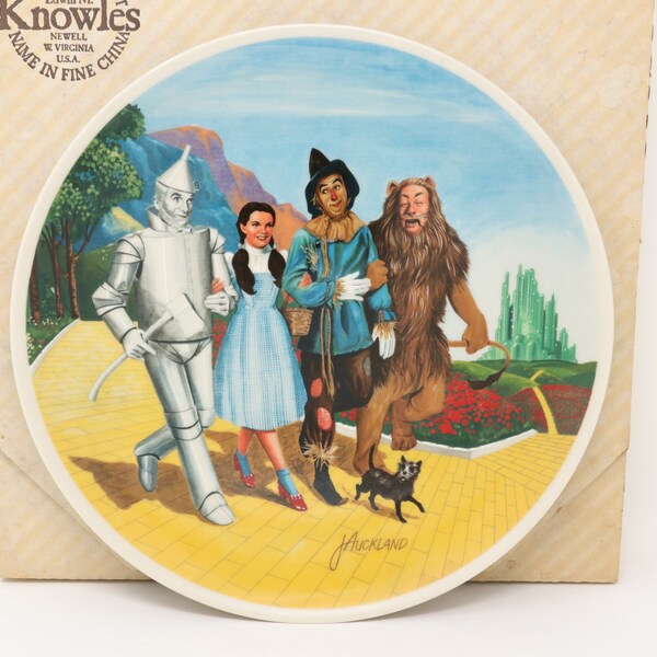 MINT IN BOX 10" Knowles Wizard of Oz plate, Grand Finale, 8th and final issue, 1979, vintage Wizard of Oz decor, Wizard of Oz gift