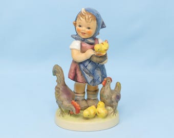 HUMMEL GOEBEL Girl With 2 Geese, West Germany, Vintage Figurine