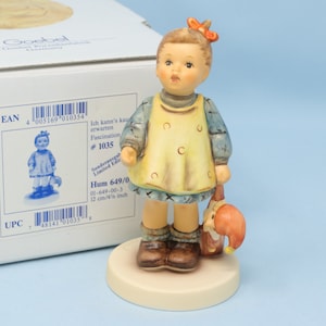 MINT IN BOX Hummel Fascination figurine #649/0, 4 3/4&quot; tall, TMK7, Hummel 81, vintage Goebel porcelain, Hummel girl figurine, Hummel gift