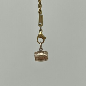 Vintage 9ct Gelbgold Fass / Bierfass Charm Anhänger