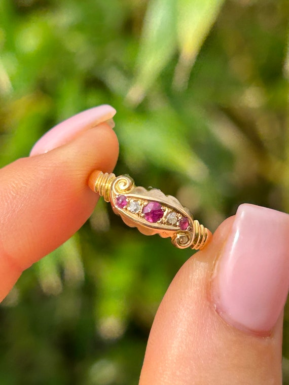 18ct gold ruby ring outlet