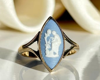 アンティーク 9ct ゴールド カメオ リング - Etsy 日本