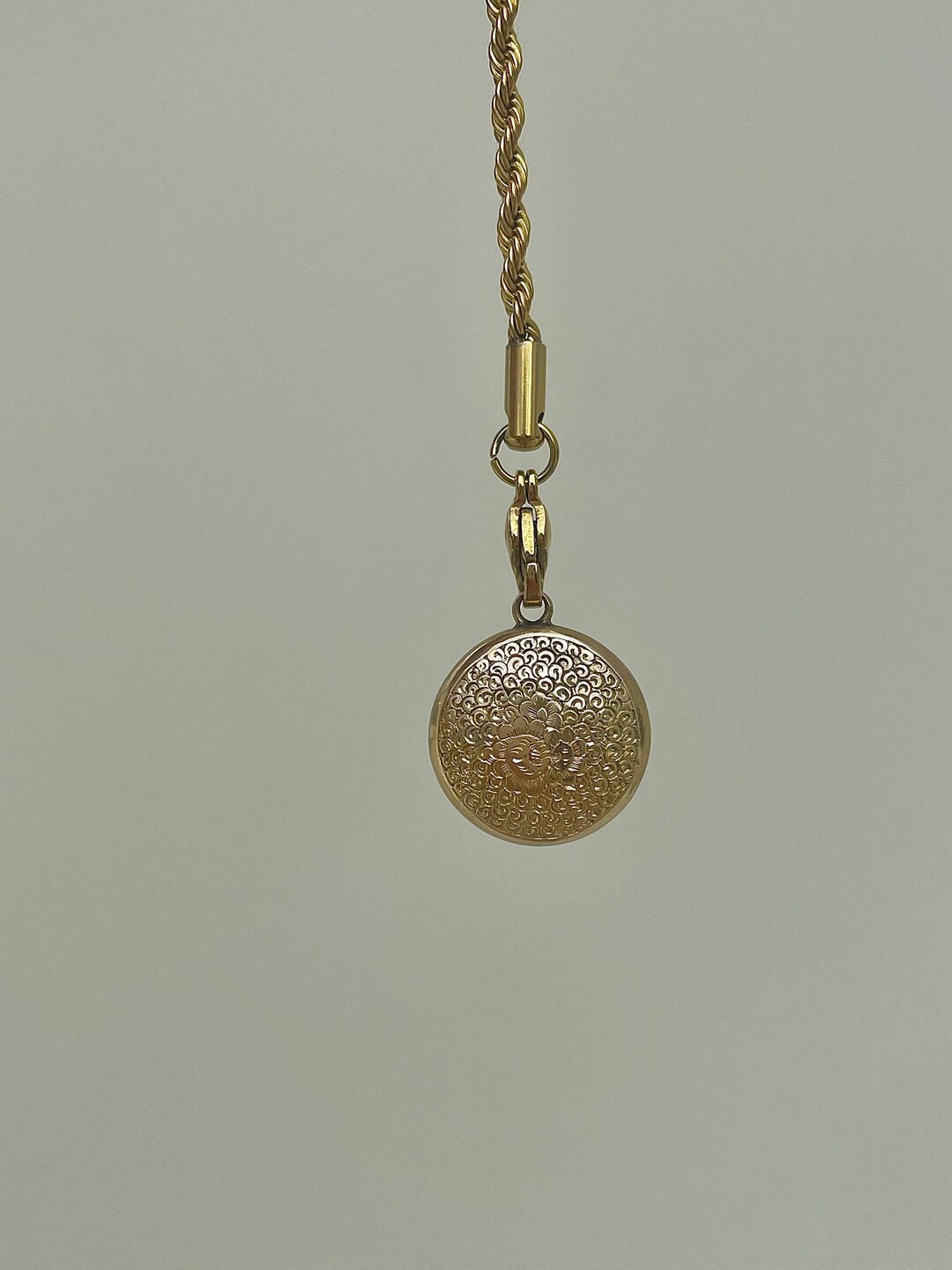 Mini Locket Gold Antique Gold and Crystal Mini Locket Hair Reverse - Etsy