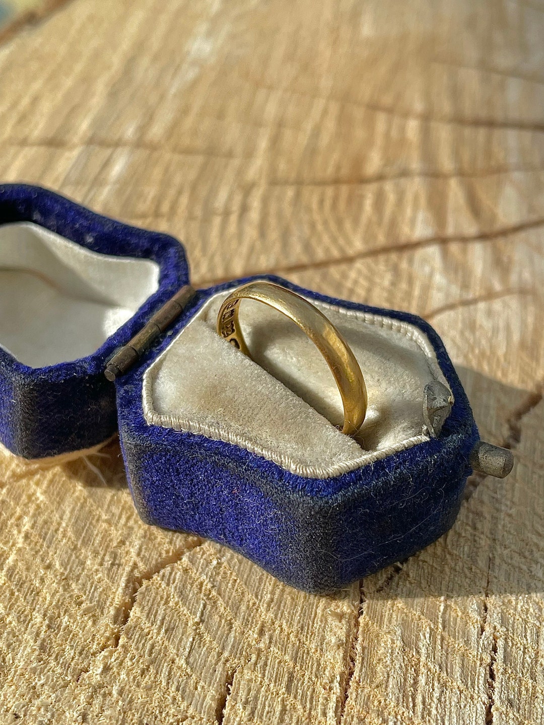 Antique 22ct Yellow Gold Wedding Band Style Stacking Ring - Etsy