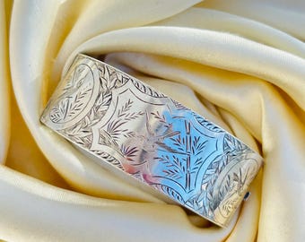 Bracelet En Argent Massif - Motif Oiseaux - Réglable - Occasion