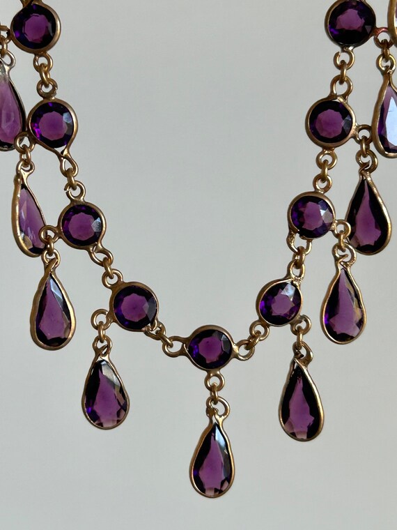 Vintage on sale amethyst necklace