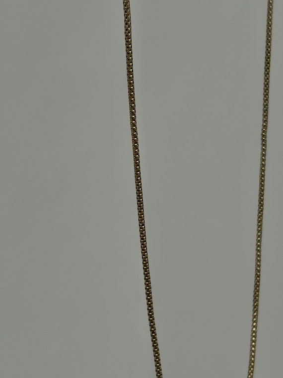 Antique 9ct yellow gold chain necklace with barrel clasp — Gembank1973