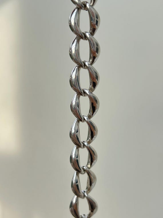 Chunky Solid Silver 925 Bracelet - image 2