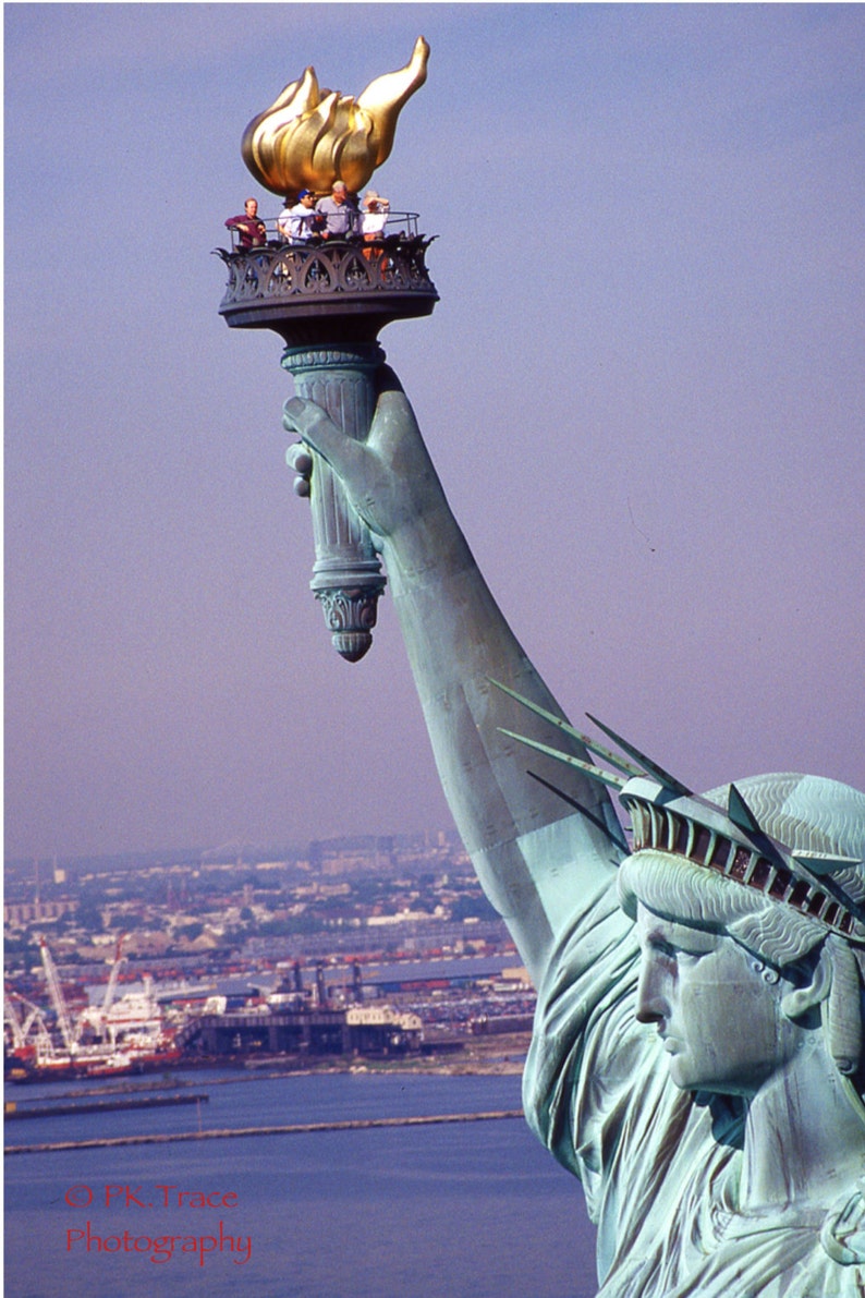 What Is The Flame On The Statue Of Liberty Made Of at Vivian Rivera blog