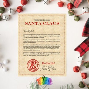 Carta de Papá Noel personalizada - Carta de Navidad