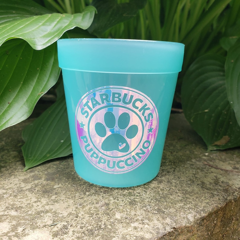 Starbucks Reusable Pup Cup 8 Oz Starbucks Puppuccino Etsy