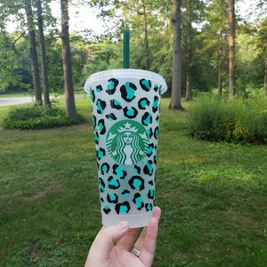 Black Leopard Starbucks - Etsy