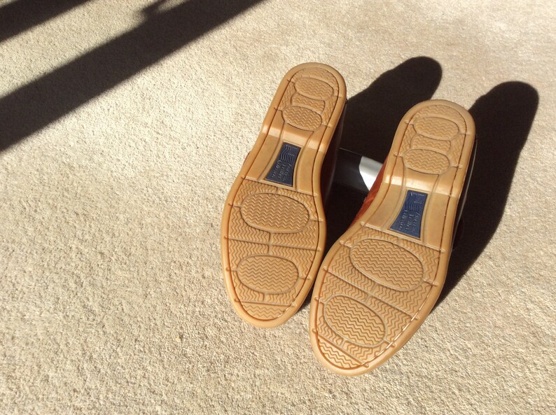 Mens Marks & Spencer American Leather Brown Boat Shoes Etsy