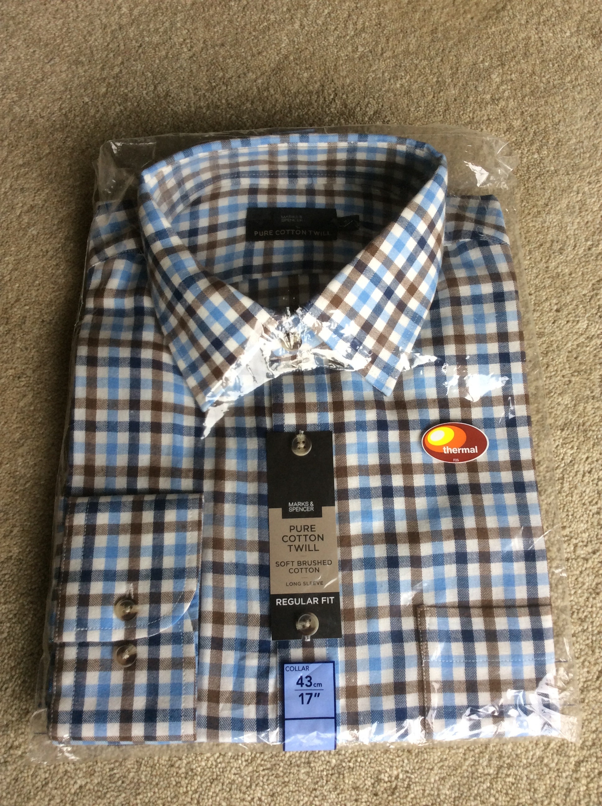 pure cotton twill regular fit shirt