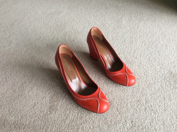 orange ladies shoes uk