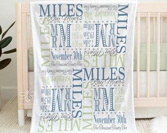 SALE Personalized Baby Blanket, Personalize Swaddle, Name Baby Blanket, Baby Boy, Baby Girl Blanket, Receiving Blanket, Baby Shower, #4B716