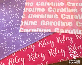 name blankets etsy