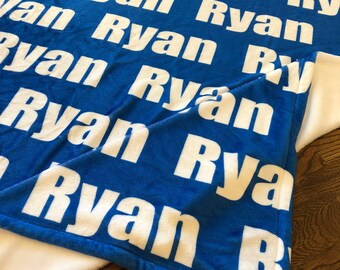 name blankets etsy