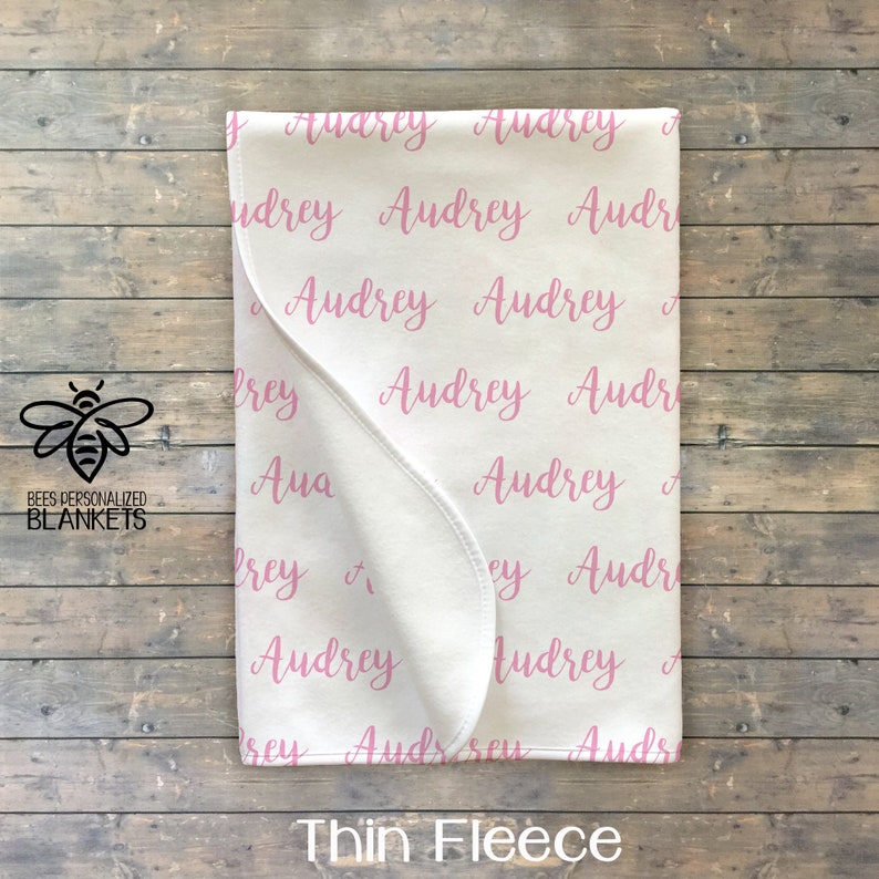 Personalized Baby Blanket Baby Name Swaddle Receiving Etsy
