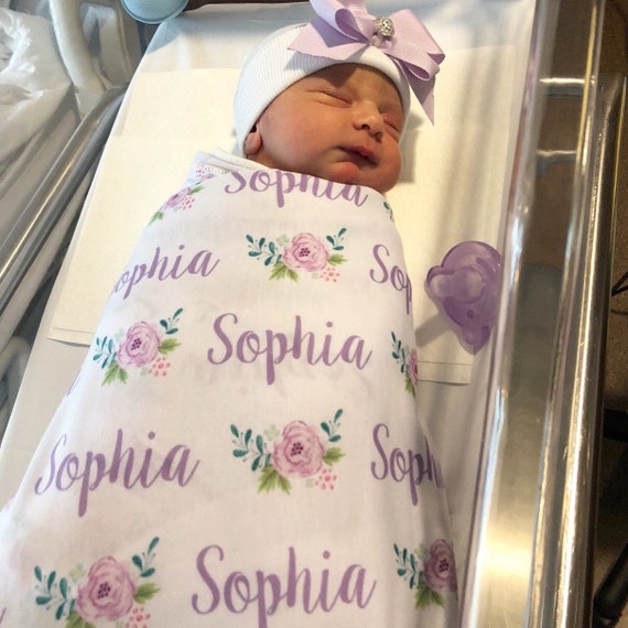 etsy baby name blanket