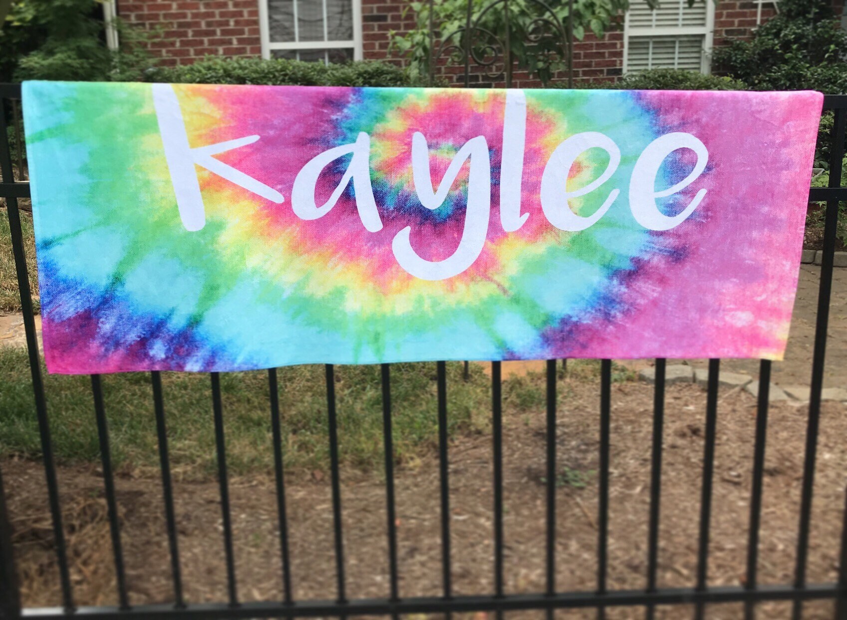 E-shine Custom Beach Towels - Personalized With Name, Tie Dye Design - View #12