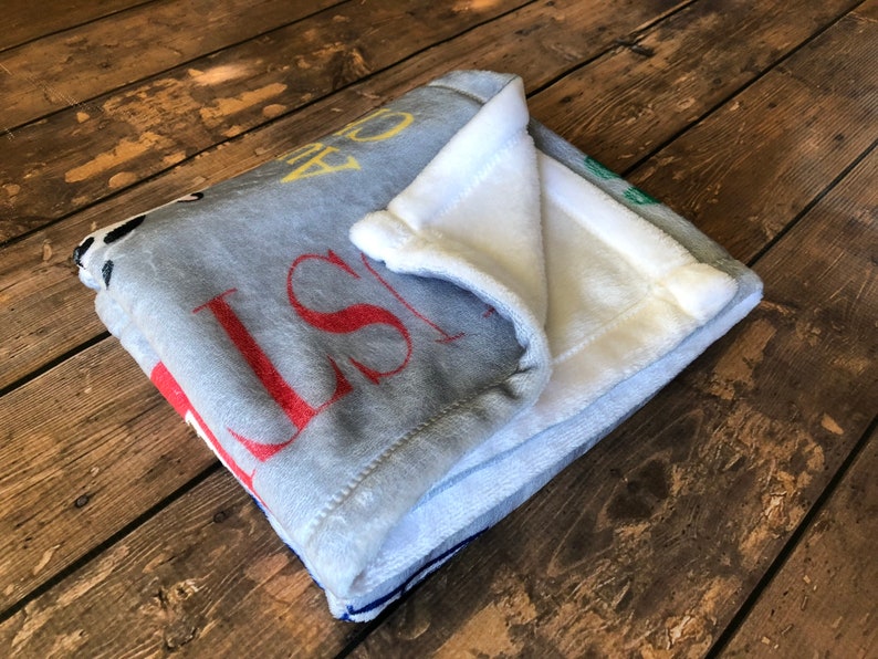 Personalized Baby Blanket Sports Theme Blanket Allstar Baby Etsy