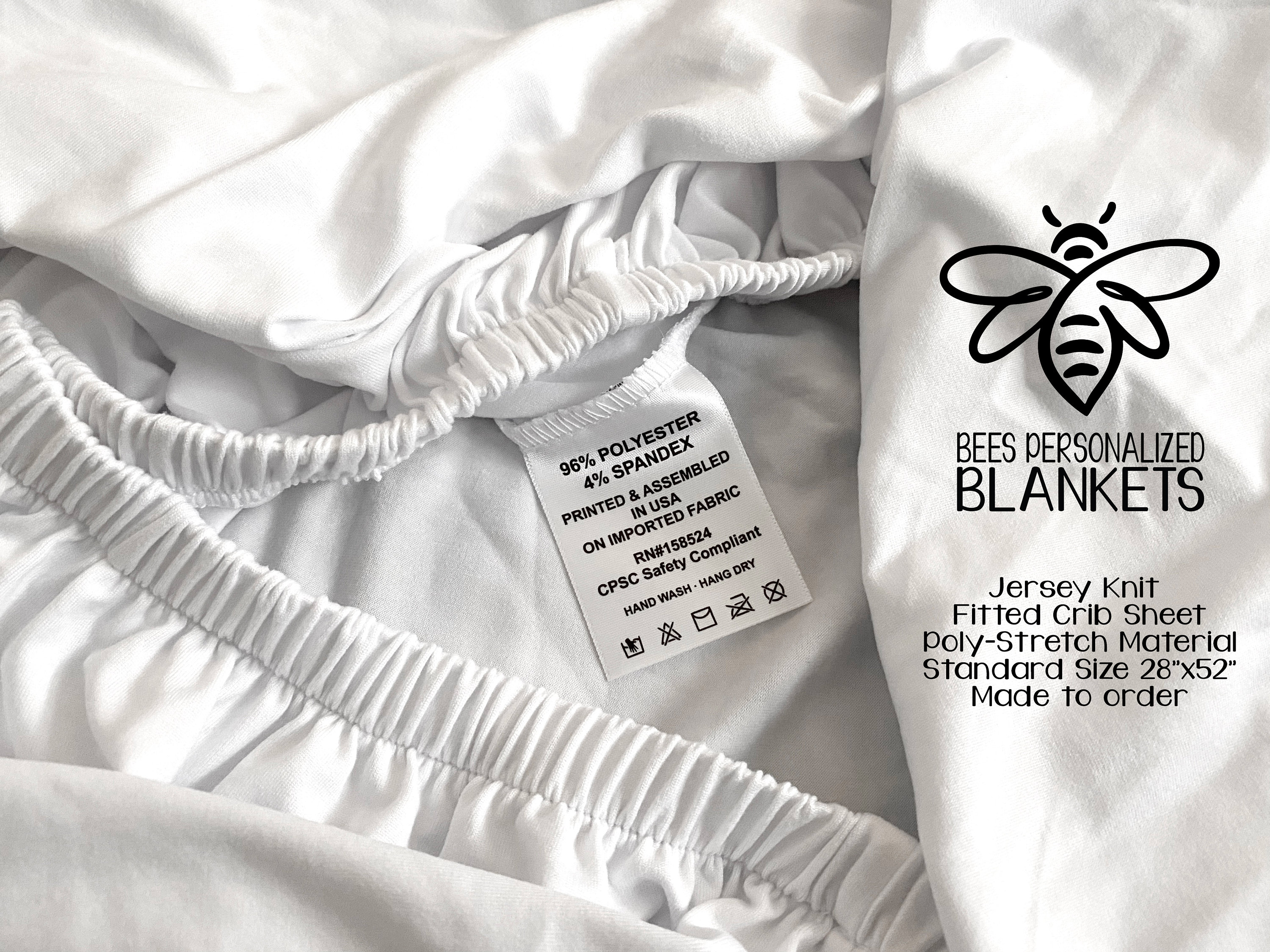 print on demand crib sheets