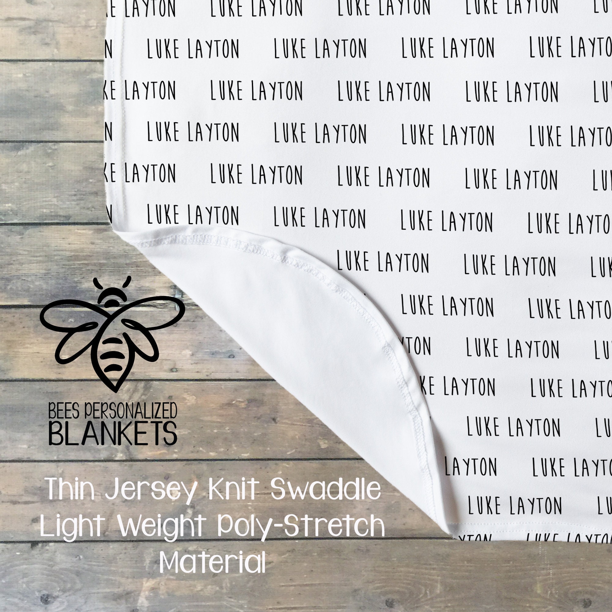 personalized receiving blanket and hat