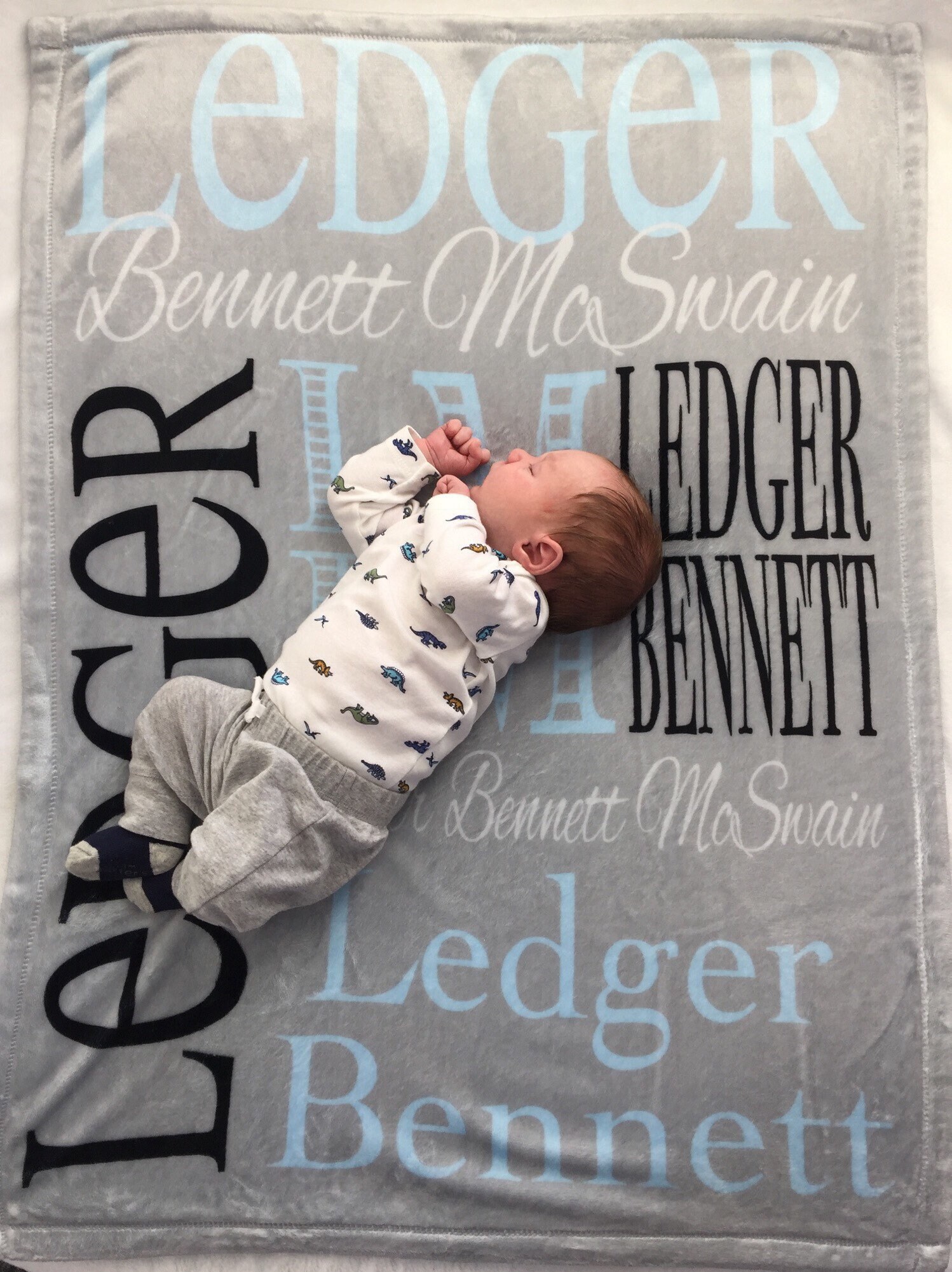 personalized swaddle blanket baby boy