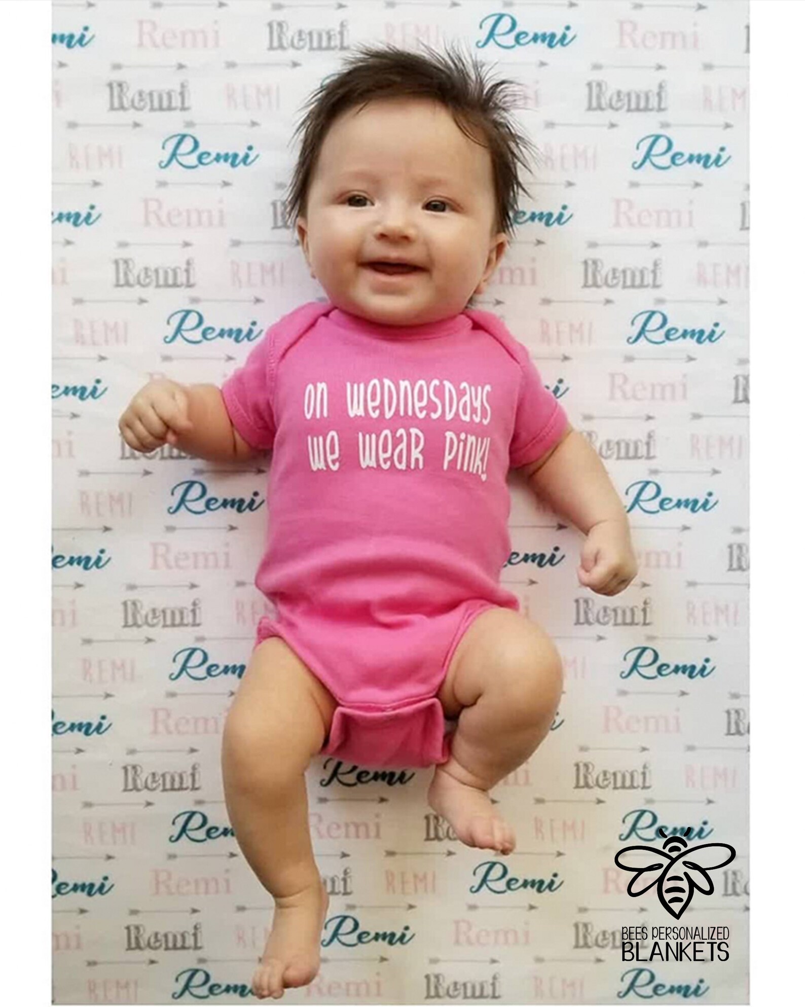 Personalized Baby Blanket Baby Name Swaddle Newborn Baby Etsy