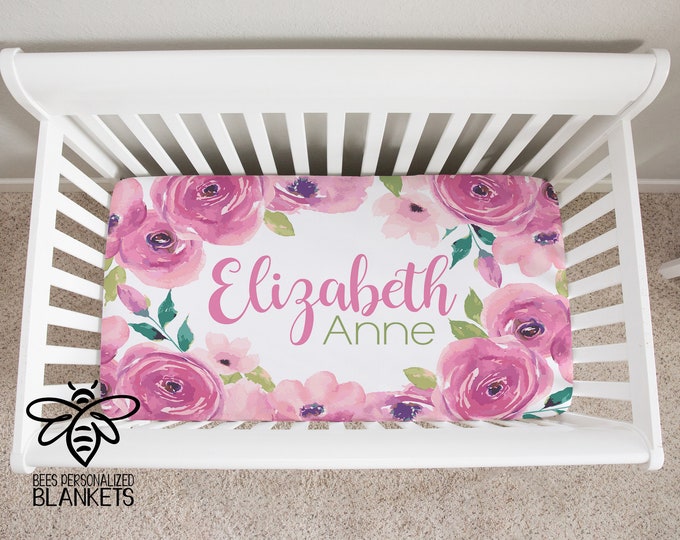 personalized mini crib sheets