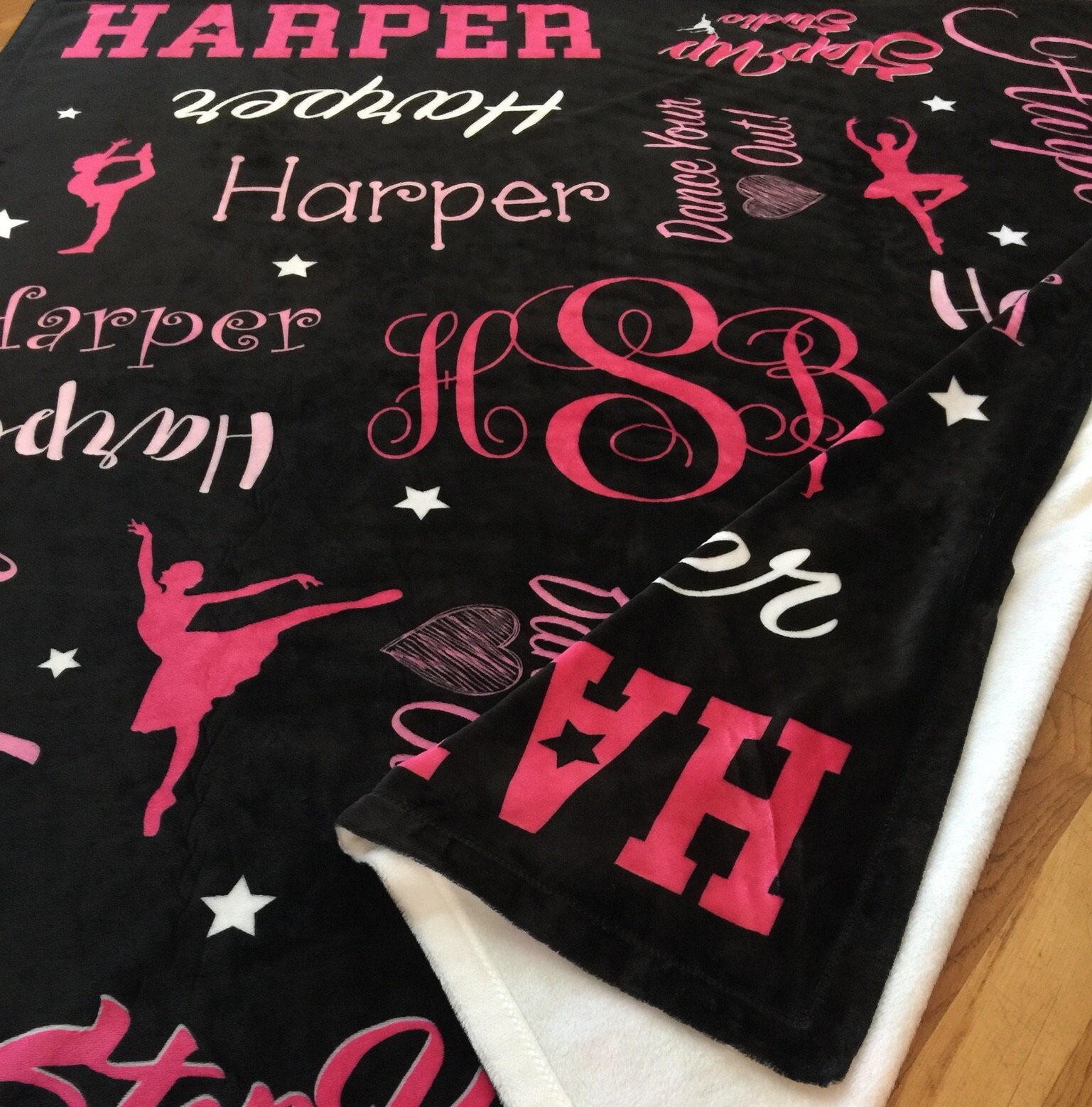 Personalized Dance Blanket Dance Team Blanket Monogram Etsy