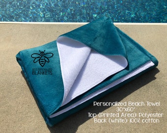 E-shine Custom Beach Towels - Personalized With Name, Tie Dye Design - View #5