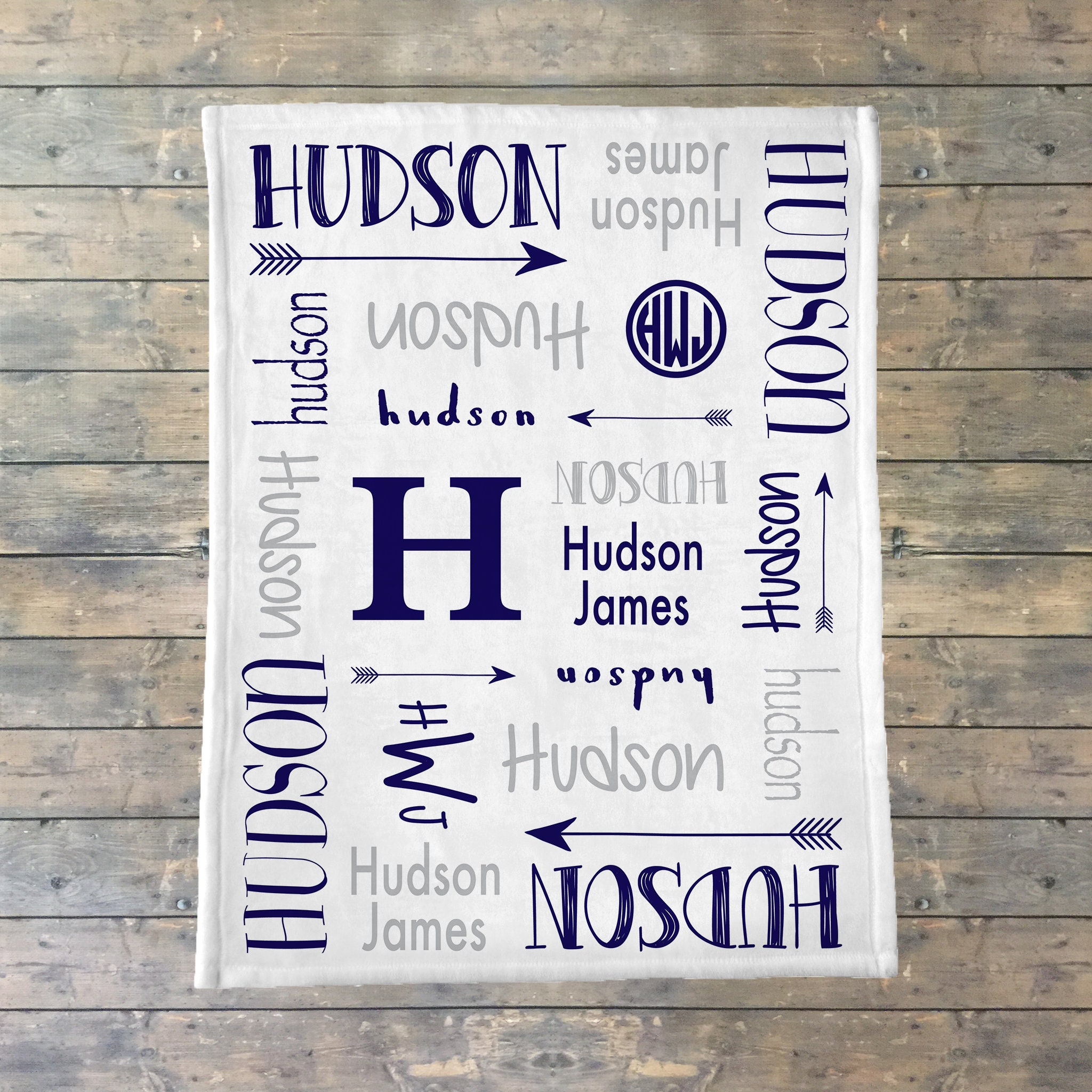Personalized Baby Blanket Personalize Arrow Baby Name Etsy