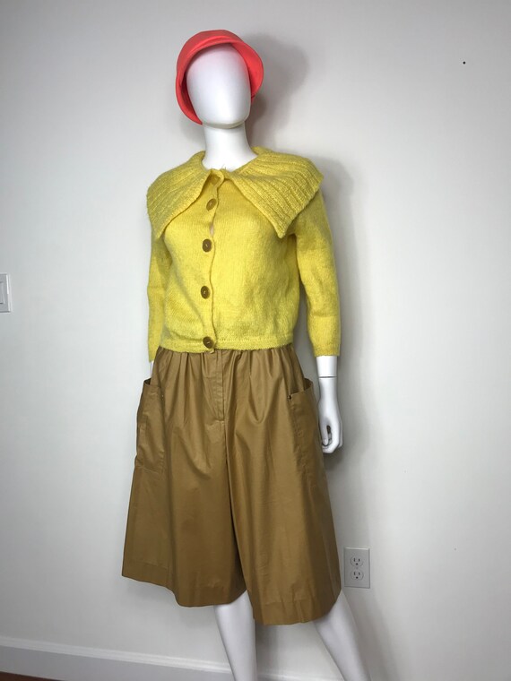 Vtg 60s Jane Irwill Peter Pan collar cardigan swea