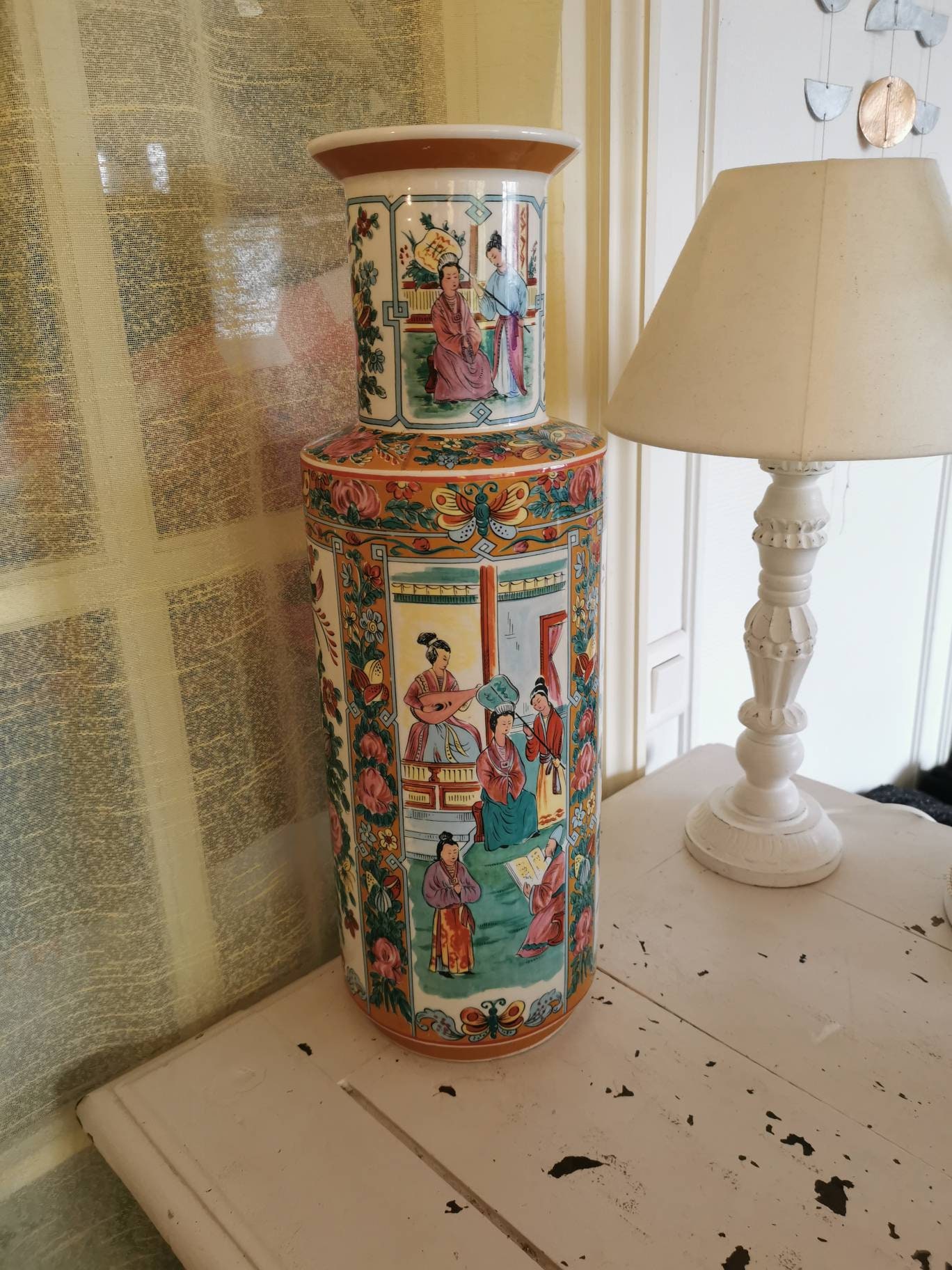 Vase Porcelaine Asiatique Vintage