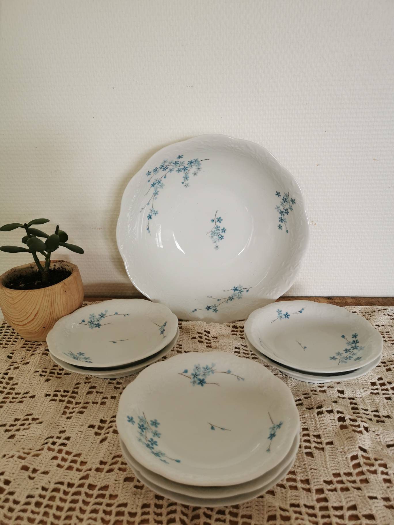 Saladier et Bols Vintage