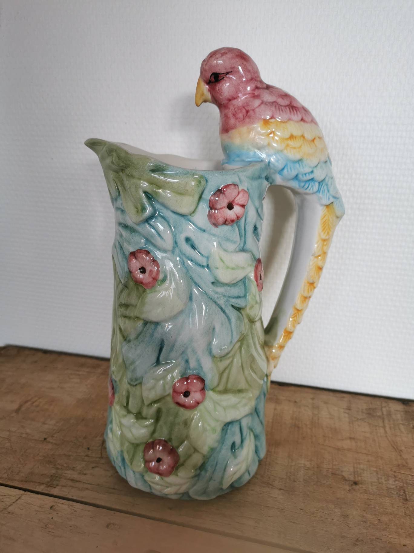 Pichet Barbotine Numéroté Ancien