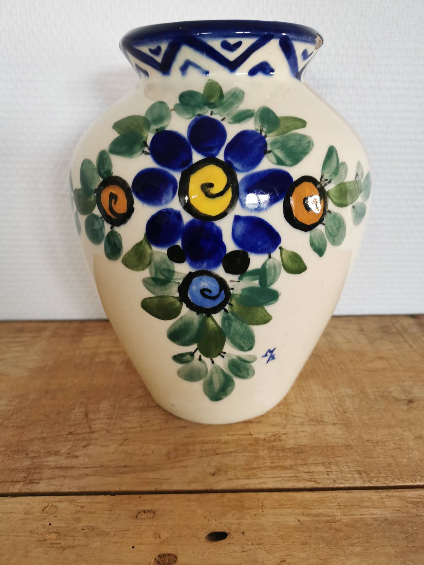 Vase Signé Vintage