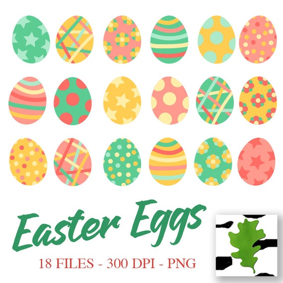 Yellow Colorful Easter Egg PNG Clipairt Picture