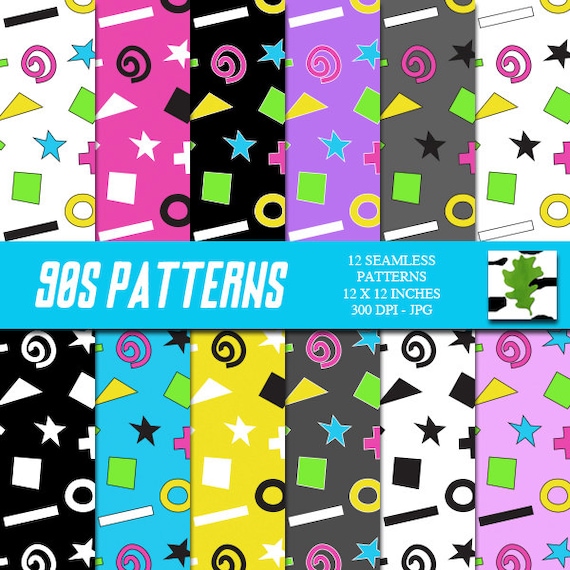 90s Neon Patterns