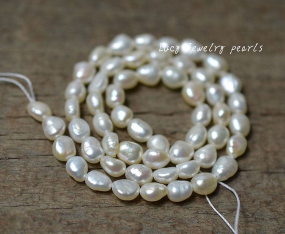 Real Natural Freshwater Pearl Beads Baroque Punch Oval Loose Beads for  Jewelry Making Bracelet Necklace Handmade Crafts Cultured Freshwater Pearl  Beads Cultured…