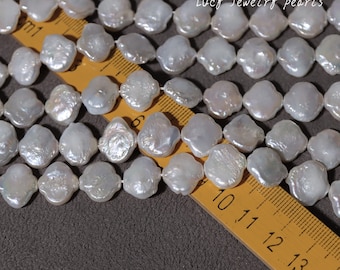 Diamond pearl necklace 12-13mm lantern pearl wholesale natural pearl loose pearl freshwater pearl wedding Full Strand LY3200