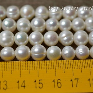 Potato pearl 8.5-9.5mm wholesale large hole pearl necklace freshwater pearl necklace loose pearl jewelry wed Full Strand LY2071