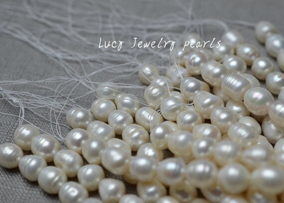 Collier En Perles De Culture D'eau Douce Blanche - 10 Brins De 3mm, Longueur 24 Pouces, Neuf Sans Emballage
