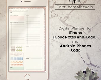 Undated Digital Planner: GoodNotes, Notability, Xodo (PDF Planner)