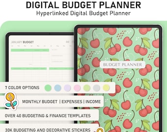 Digital Budget Planner: Finance Tracker, Monthly Budget (GoodNotes, Xodo)