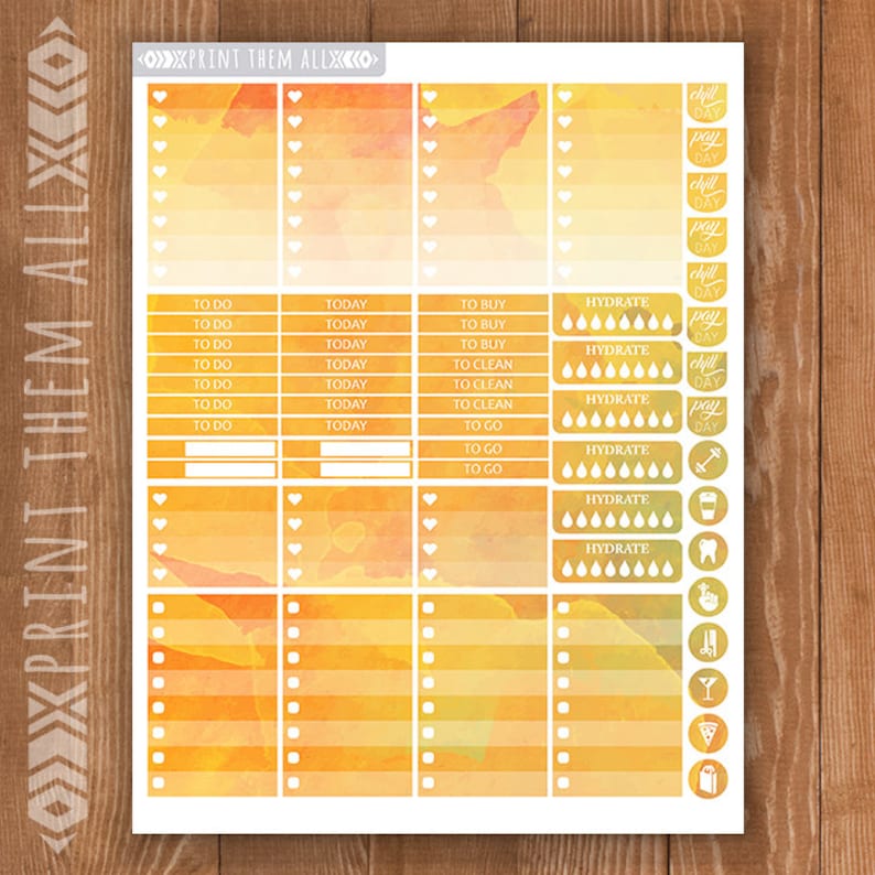 Thanksgiving Planner Stickers Printable Big Happy Planner Etsy