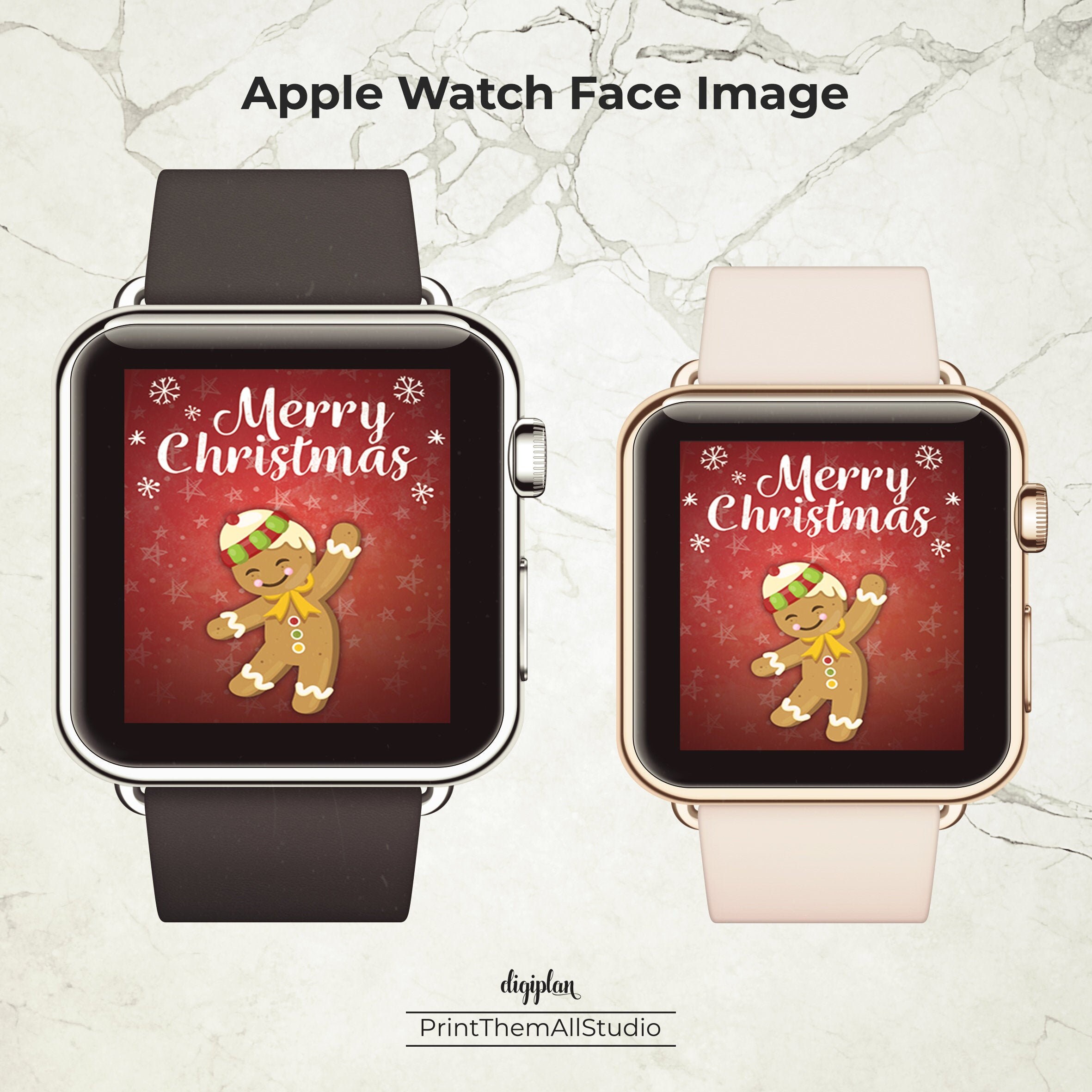 Apple Watch Wallpaper Apple Christmas Face Image Apple | Etsy